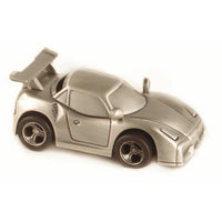 Elegance Pewter Plated Sports Car Bank-Race towards savings with our sports car bank.