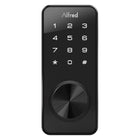 Alfred DB1S Smart Deadbolt Door Lock with Key - Black-Features Bluetooth, touchscreen and key override with 2 physical keys in box