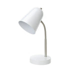 Simply Gooseneck Desk Lamp, White-Type A 5W LED bulb included, max 60 watts