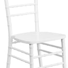 Flash Furniture HERCULES Series Wood Chiavari Chairs - White - 2 Pack-Durability ensured with steel flat socket cap screw and nut