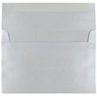JAM Paper A8 Invitation Envelopes, 5.5 x 8.125, Stardream Metallic Silver, 50 Pack (V018294I)-Blank interior for personalized message