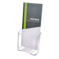 Deflecto DocuHolder Literature Holder - 1 Compartment - Leaflet Size - Clear (77501)-Display a variety of literature at once, and save valuable counter space