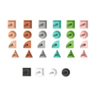 Flash Furniture Bright Beginnings Commercial Grade Pastel 256 Piece Shape Set for Modular STEAM Wall Systems-Encourage Cognitive Development with Creative Play