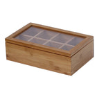 Oceanstar TB1323 Bamboo Tea Box-Ideal for placing in any room (kitchen, living room, conference rooms, etc.)