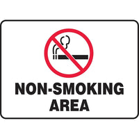 Safety Signs and Identification, Smoking Control, No Smoking Area, SAT031-Language - English