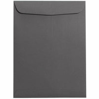 JAM Paper - Enveloppes ouvertes pour catalogue - 9" x 12" - Gris foncé - Paquet de 50-Couleur : gris foncé.