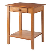 Winsome Studio End / Printer Table, Honey-This printer stand complements the Studio Home Office Computer Desk.