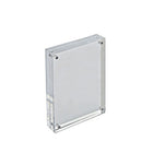 Azar Displays 7" x 5" Vertical/Horizontal Block Acrylic Sign Holder, Clear (104434)-Used to display graphics vertically and horizontally