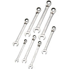 Dynamic Tools 8 Piece SAE Reversible, Combination Ratcheting Wrench Set, 5/16" - 3/4"-Contains: 5/16", 3/8", 7/16", 1/2", 9/16", 5/8", 11/16", 3/4"