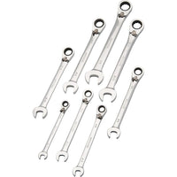 Dynamic Tools 8 Piece SAE Reversible, Combination Ratcheting Wrench Set, 5/16" - 3/4"-Contains: 5/16", 3/8", 7/16", 1/2", 9/16", 5/8", 11/16", 3/4"