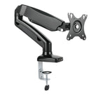 Rocelco MA1 Single Monitor Arm with Motion Assist & USB/Multimedia Ports - Black-USB 2.0 and multimedia ports offer convenient way to connect and charge your devices.