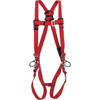 Protecta Pro Welders Harnesses with Back/Side D-Rings and Pass-Through Leg Connections-Heat and flame resistant webbing made from mod acrylic over Kevlar and polyester