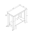 Monarch Specialties 3380 Accent Table - 22"H/Industrial Grey-This side table features a two-tier design for ample surface space on top and on the lower shelf