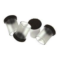 Like New Solutions Clear Sleeve Floor Protectors - Large - 8 Pack-Clear Sleeves fit 1-1/8" to 1-1/4" Round or 1" Square Chair Legs