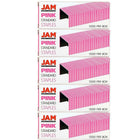 JAM Paper Standard Size Colourful Staples, Pink, 5 Pack (335pig)-Size: .5" x .25"