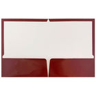 JAM Paper Glossy Two Pocket Presentation Folders, Maroon Burgundy, 12 Pack (v0312403dg)-Size: 9-1/4" x 11-1/2"