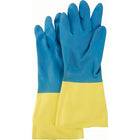 Mapa Professional Two Tone Ns53 Gloves, Size Large/9, 13" L, Rubber Latex/Neoprene, Flock-Lined Inner Lining, 28 mil - 36 Pack-Cuff Style Straight