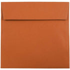 JAM Paper 6.5" x 6.5" Square Envelopes, Dark Orange, 25 Pack (3157452)-Square invitation envelope