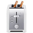Kenmore 2-Slice Toaster - White and Silver Stainless Steel-Built-in defrost and bagel functions