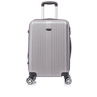 TOSCANO OTTIMO 21" Hardside Carry On Luggage - Grey-Designed in Italy