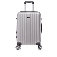 TOSCANO OTTIMO 21" Hardside Carry On Luggage - Grey-Designed in Italy