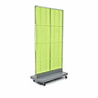 Azar Displays Pegboard Floor Stand, 32" x 60", Green (700732-GRE)-Made from pegboard