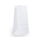 Jam Paper Kraft Lunch Bags - Medium - 5" x 9.75" x 3" - White - 25 Pack-Color: White Kraft