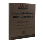 JAM Paper Matte Paper, 8.5 x 11, 28lb Chocolate Brown, 500 Pack (233723B)-Chocolate brown
