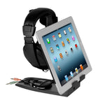 Allsop Universal Headphone Stand and Tablet Holder - Black-Universal design holds different size tablets or smartphones (iPad, Kindle, Nexus, Galaxy, Xperia)