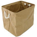 Cathay Importers Eco-Friendly Paper Rectangle Storage Basket, Brown, Large (EC-21-0070)-12.75"H x 14"W x 11"D