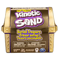 Kinetic Sand Buried Treasure Playset-Includes 6oz Kinetic Sand, 1 Treasure Chest, 1 Key, 1 Surprise Tool, 3 Coins