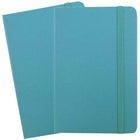 JAM Paper Hardcover Lined Notebook with Elastic Closure, Large, 5.88 x 8.5 Journal, Caribbean Blue, 2/Pack (340528855g)-Caribbean Blue Harcover Notebook / Journal