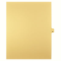 Mark Maker Legal Tabs - Letter Size - Buff - 1/25th cut - 25 tabs per package - 5 packages Pack - Number 63-Buff Single Tabs