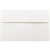 JAM Paper A10 Invitation Envelopes, 6 x 9.5, Strathmore Bright White Wove, 100 Pack (191220g)-Bright white