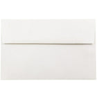 JAM Paper Enveloppes Strathmore en papier vélin avec fermeture gommée, format livret, 6 x 9 1/2 po, blanc brillant, paq./100-Blanc brillant