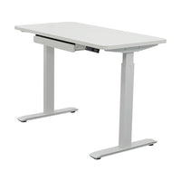 Motionwise 24" x 48" Electric Height Adjustable Desk with Anti-Bacterial Desk Top - Snow White-Desk can be assembled in as little as 10 minutes