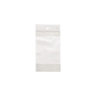 Crownhill Reclosable Bags with White Bloc Panel & Hang Hole - 8" x 10" - 100 Pack-8" x 10"