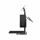 CTA Digital Dual VESA Compatible Plate POS Station with Printer Stand, Magnetic Scanner Holder, and Card Reader Holder - Black-Dual VESA brackets to simply create your own custom kiosk