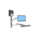 Ergotron 45-358-026 Sit-Stand Wall Mount System, 42"-Weight capacity: Upto 7 - 25 lbs lbs.