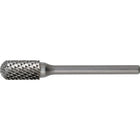 Solid Carbide Burrs, Cylinder Shape With Ball Nose, Shank Type C, TGI660, 3 Pack-INCH - Double Cut