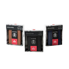 CHAMPS Leather RFID Center Passcase Card/ID Wallet, Key Fob Combo, Tan-RFID blocking wallet in Gift box