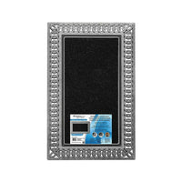 Modern Homes (68059) Dassi Designer Door Mat, 60 x 90cm, Silver-Fashionable doormat