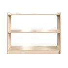 Flash Furniture Bright Beginnings Commercial Grade 2 Shelf Wooden Classroom Open Storage Unit,Safe,Kid Friendly Design - Natural-2 Shelf Wooden Classroom Storage Unit
