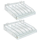 Azar Adjustable Divider Bin Cosmetic Tray - Clear - 2 Pack-Sold in Packs of: 2
