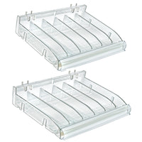 Azar Adjustable Divider Bin Cosmetic Tray - Clear - 2 Pack-Sold in Packs of: 2