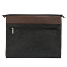 Vangoddy Exo 12" Felt Laptop Sleeve - Brown-Two zipper pocket on the front for keys, cards, money, and other essential items on the go