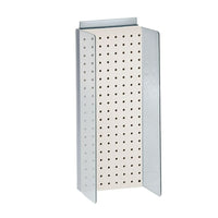 Azar Displays Pegboard Powerwing Display, 8" x 20.6", White (700359-WHT)-White plastic