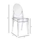 Nicer Furniture Louis XVI Ghost Side Chair - 4 Pack-Polycarbonate Injection Molded Structure which is stronger and more clear than acrylic. 