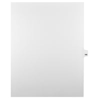 Mark Maker Legal Tabs - Letter Size - White - 1/25th cut - 25 tabs per package - 5 packages Pack - Number 189-White Single Tabs