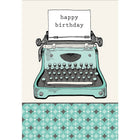 Aline Greetings General Birthday Card, Typewriter, happy birthday, 18 Pack-Premium uncoated paper stock